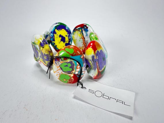 Sobral - Multi-Colour "Discs" Pollock Elasticated… - image 1