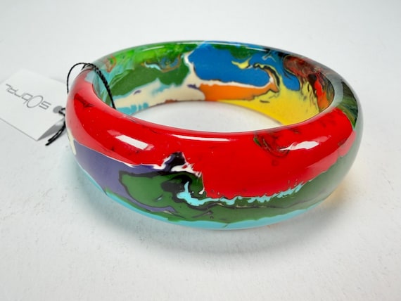Sobral - Multi-Colour "PB24" Solid Resin Bangle (… - image 14