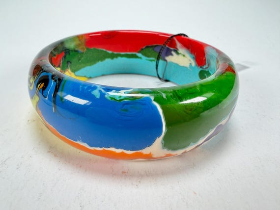 Sobral - Multi-Colour "PB24" Solid Resin Bangle (… - image 9
