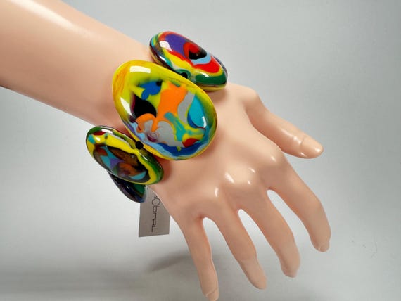 Sobral - Multi-Colour "Wassily" Elasticated Resin… - image 5