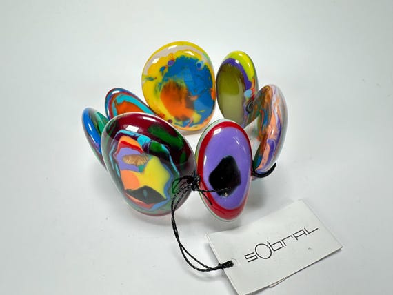 Sobral - Multi-Colour "Wassily" Elasticated Resin… - image 8