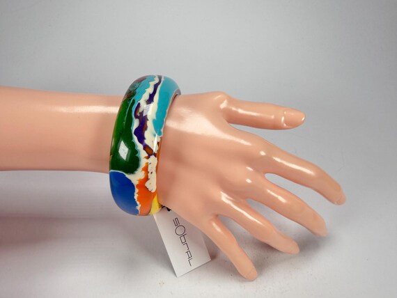 Sobral - Multi-Colour "PB24" Solid Resin Bangle (… - image 13