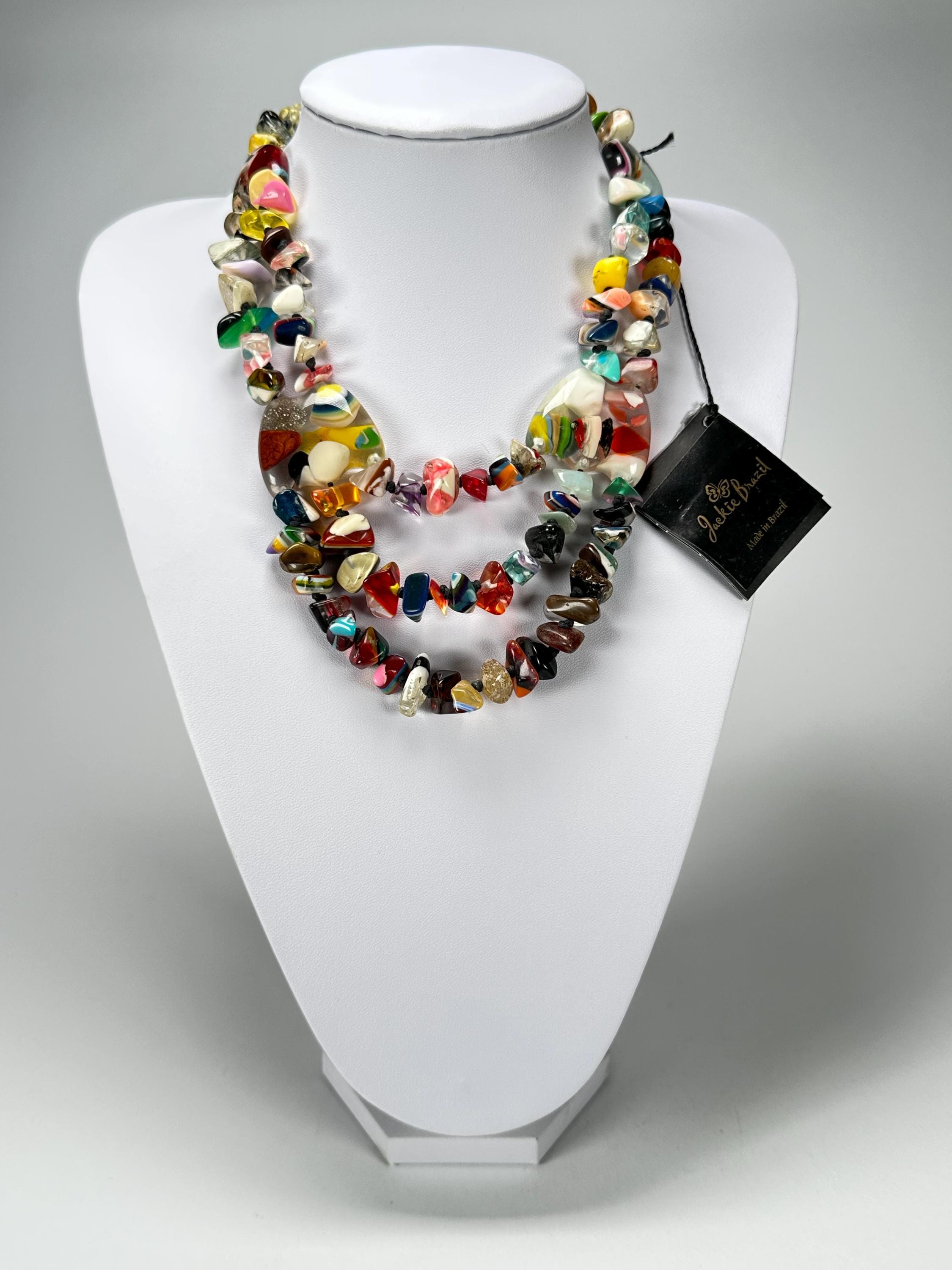 Jackie Brazil Orient Express 3 Strand Small Bead Mix Colours