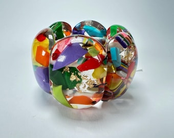 Sobral - Past Present &quot;Leme&quot; Elasticated Resin Bracelet ( 003274 )