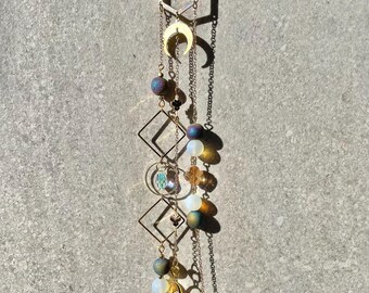 Crystal Prism Sun Catcher | Wife Gift | Valentine Present | Boho Decor | Car Mirror Accessory | Rainbow Prism | Crystal Gifts | Wall Hanging