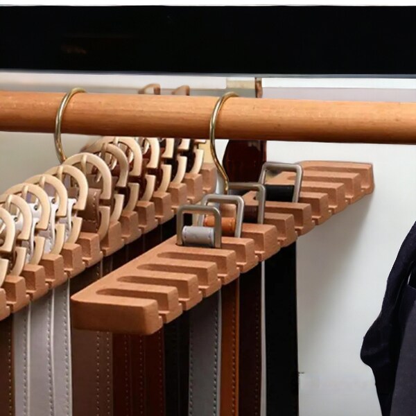 wooden tie box organizer