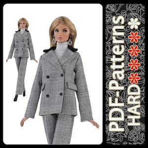 PDF Schnittmuster Blazer für 11 1/2″ (29 cm) Puppe keine Anleitung von Elenpriv
