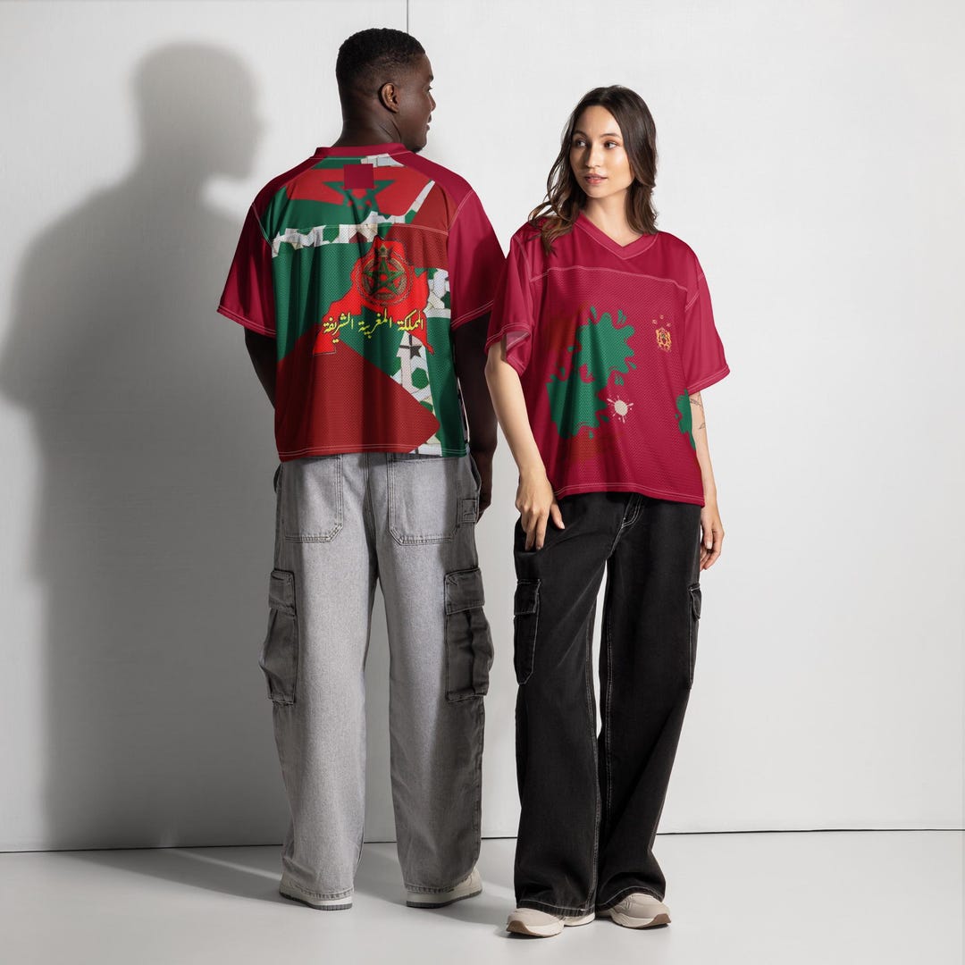 Morocco Boxy Football Jersey - Etsy