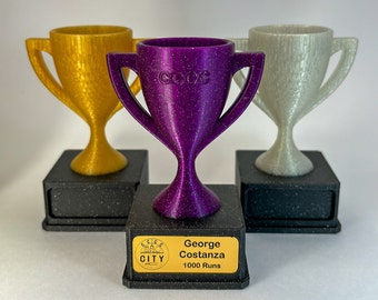 Custom 3D Printed Trophies With Engraving