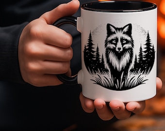 Fox Coffee Mug Nature Forest Cup Fox Lover Gift