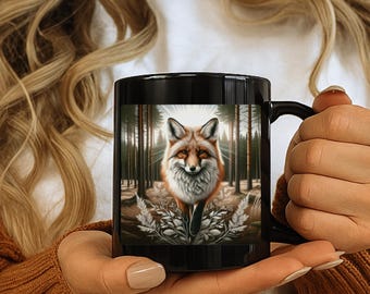 Fox Mug: Nature Inspired Forest Animal Lover Gift
