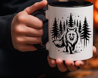 Forest Fox Coffee Mug: Nature Lover Gift, Accent Mug