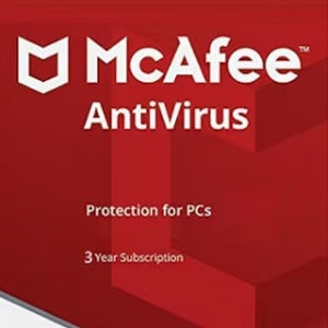 McAfee AntiVirus PC 1 Device 3 Years Key - GLOBAL Activation Code  | Anywhere Use | Digital Download  | Genuine License  | Online Safety