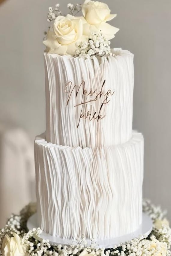 Pre-cut Wafer Paper Ruffle Strips: Edible Cake Decoration