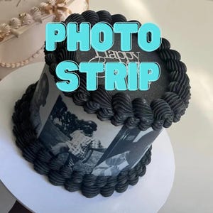 Edible Cake Strips/Wrap for trending burnaway cake, bespoke, Edible Image, Image Edible Cake Topper, Custom Edible Cake Topper, Cake Strip