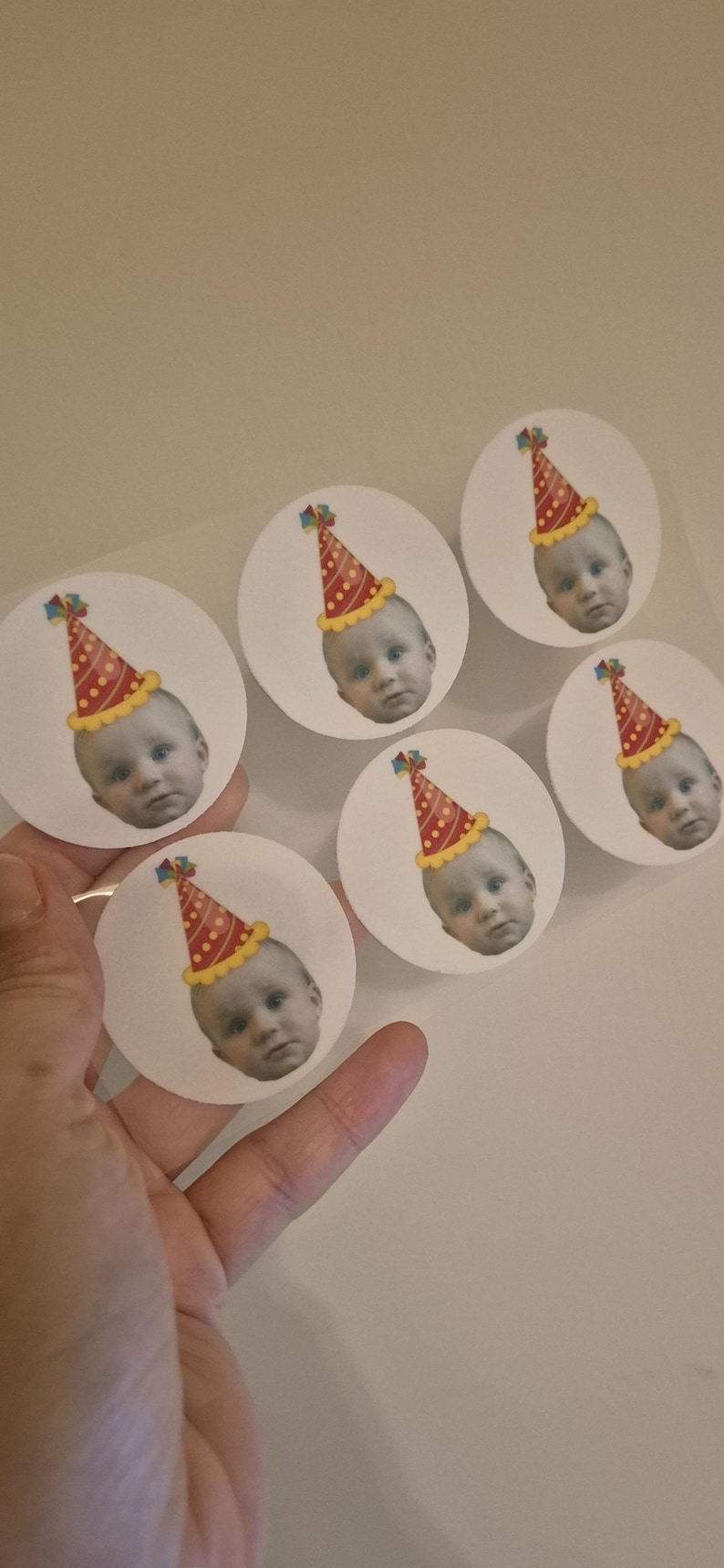 Personalised Cupcake Toppers Pre-cut | 6 × 2.5″ or 12 × 2″ | Edible ...