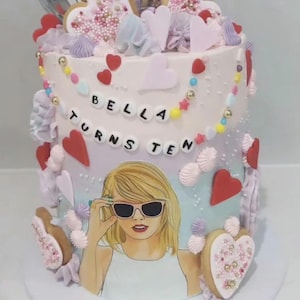 Taylor Swift essbare Cake Topper für Swiftie-Torte