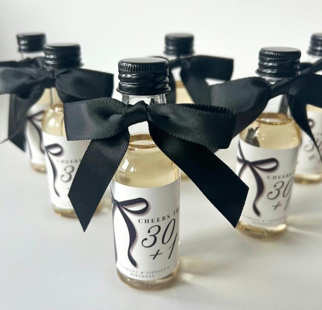 Spent Shot Labels Personalised Shot Bottle Labels or Tags – Birthday & Hen Party Favours ...