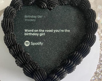 Stormzy lyrics cake topper  Heart Cake, edible Print Personalised, Bespoke, Heart Cake, icing paper
