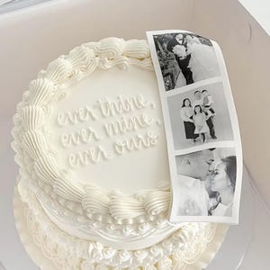 Edible Image strip collage picture reel for cake - Personalised images