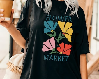 Flower Market Graphic Tee, Comfort Colors Shirt