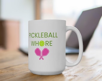 Funny Pickleball Mug, Sassy Gift for Pickleball Lover, sports coffee cup