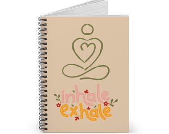 Meditation Spiral Notebook - Inspirational Quotes on Mindfulness, Journaling, Self-Care, Gift for Yogis, Relaxation Journal, Stress Relief