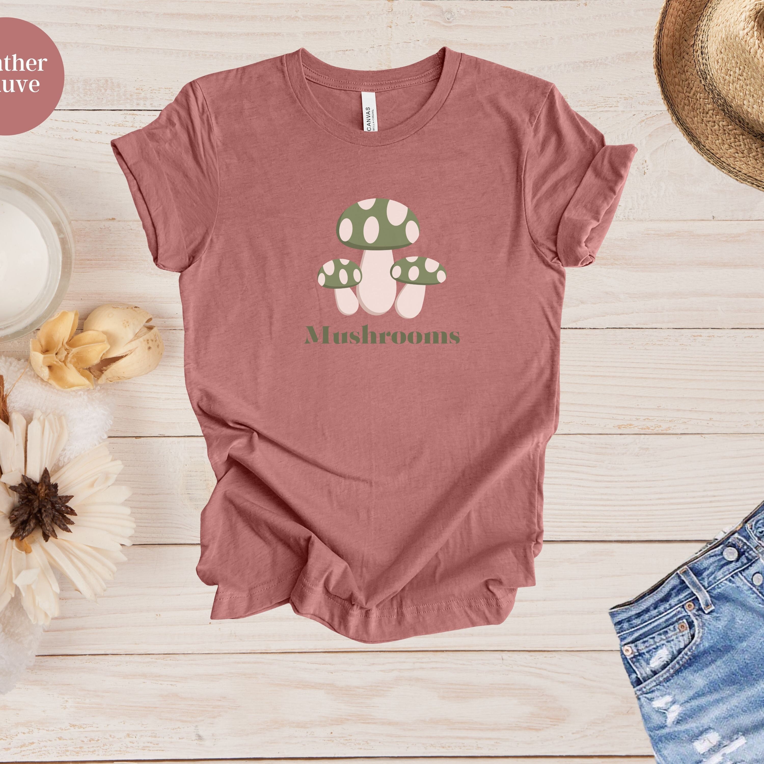 Retro Mushroom Shirt, Cottagecore Shirt, Groovy Mushroom Lover ...