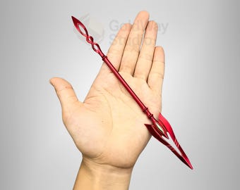Replica rode speer anime: gegalvaniseerde metaalafwerking, 8,66" verzamelobject