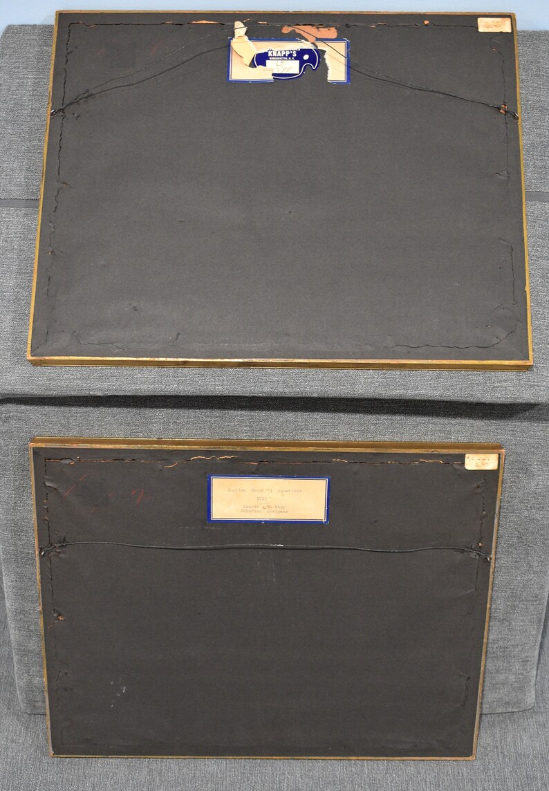 May include: Two framed black and white prints with labels on the back. The top label reads "Krapp's", and the bottom label reads "Battle Ground at Antietam, 1776, James Mc.Pherson, American History".