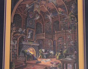 1993 Randal Spangle Signed Art - Fireside Fairytales