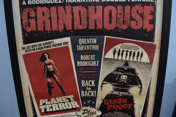 Framed Grindhouse Textured Movie Poster in Matte Finish - Etsy