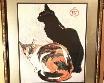 Zwei Katzen (Les Chats) von Theophile Alexandre Steinlen