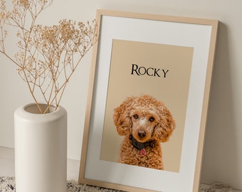 Digital Pet Portrait, Custom Pet Portrait, Pet Portrait From Photo, Dog Portrait, Custom Dog Portrait, Cat Portrait, Cat Mom Gift