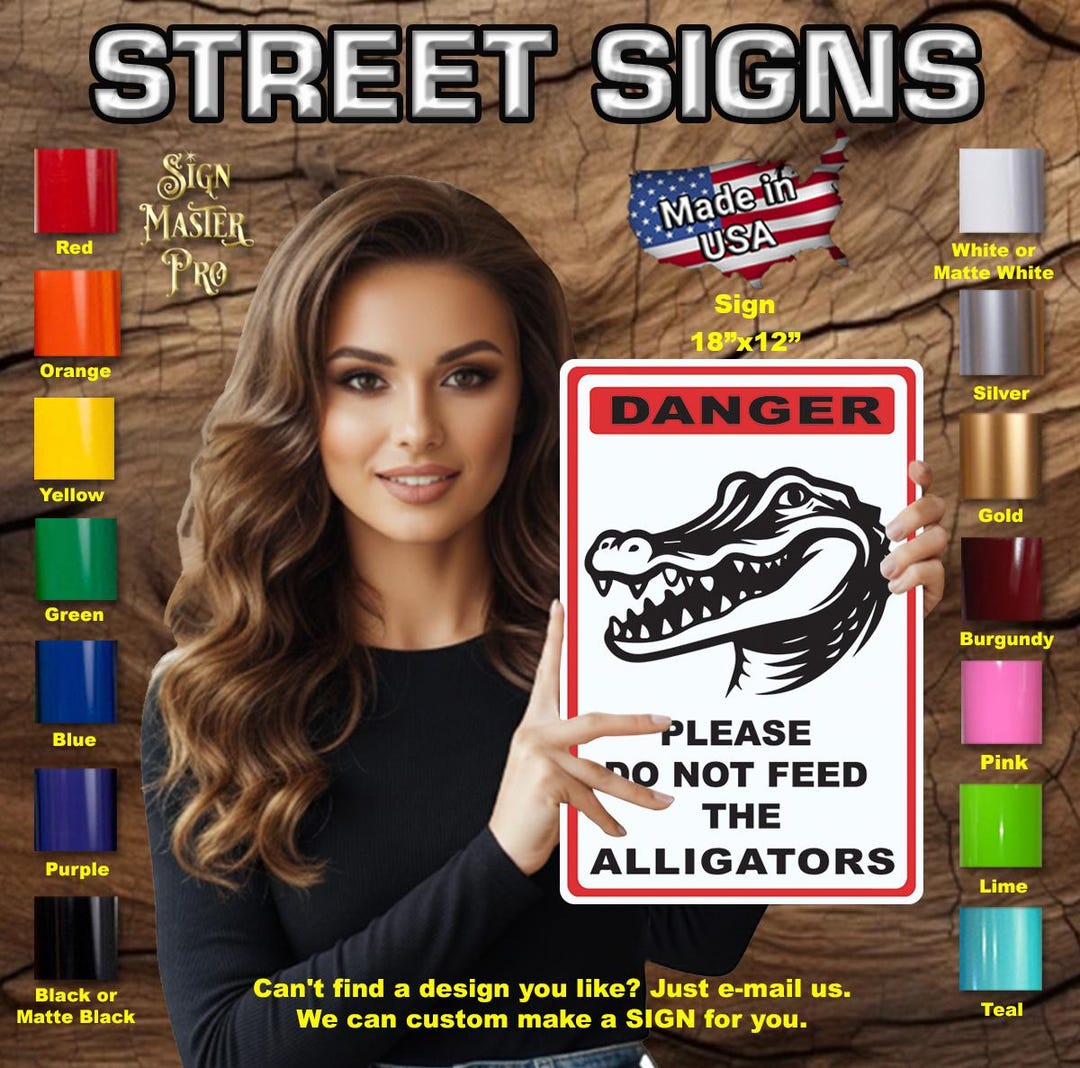 Custom Metal Street Sign: Personalized Aluminum Sign (SS-37) - Etsy