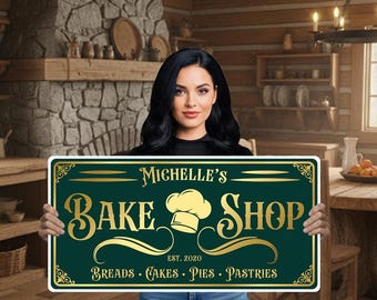 Plaque de cuisson en métal personnalisée : décoration intérieure/extérieure pour la maison et l'entreprise (Kit-01)