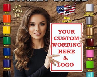 Plaque de rue en métal personnalisée : plaque personnalisée (SS-38)