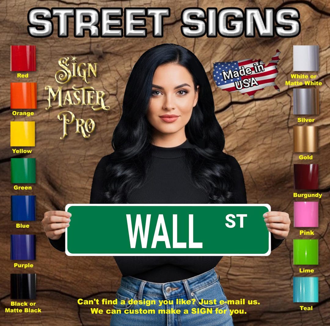 Custom Metal Street Sign: Personalized Aluminum Sign (SS-28) - Etsy