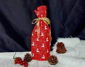 Reusable Cotton Wine Bottle Gift Bag