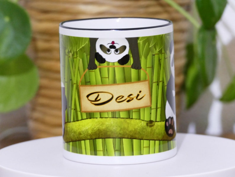 Panda Tasse Schrift