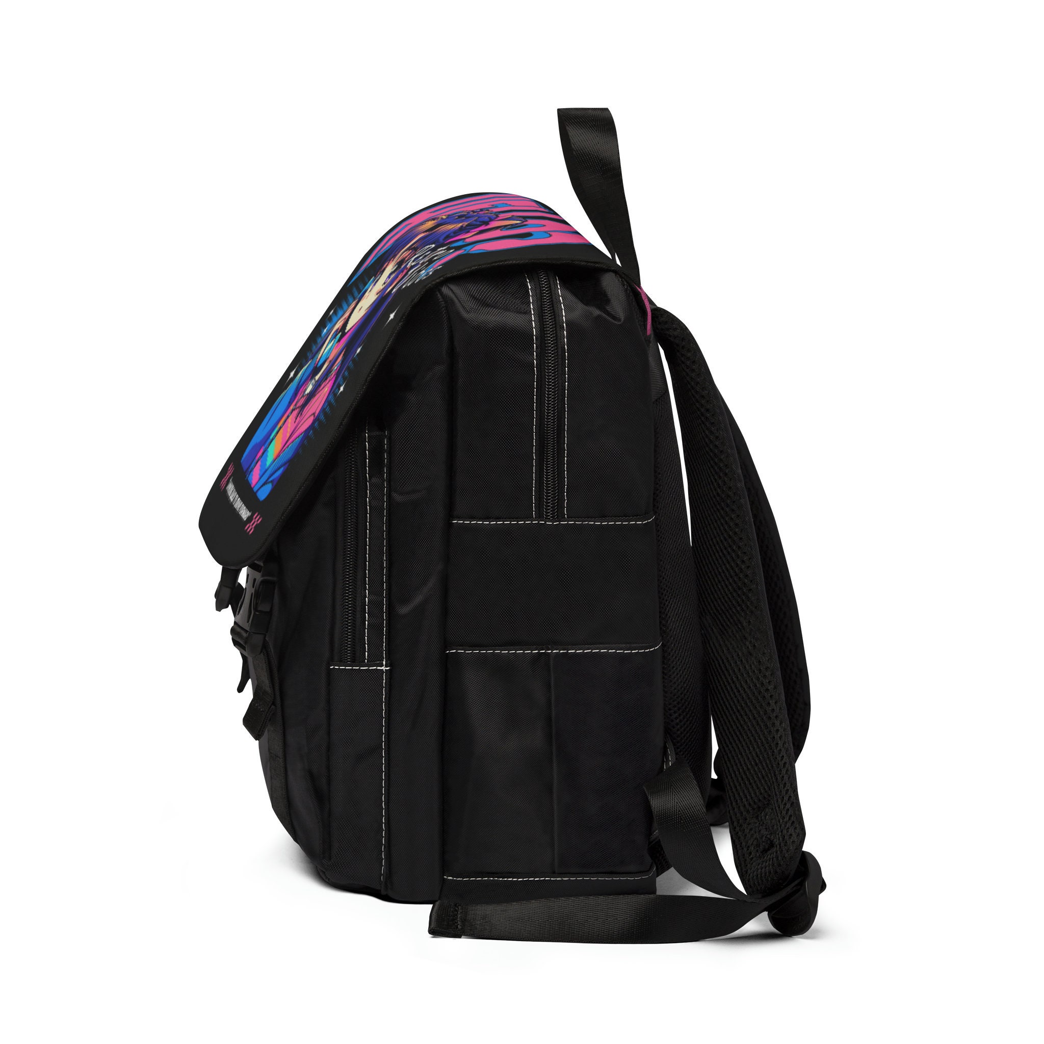 Hello Retro Vibes Unisex Casual Shoulder Backpack