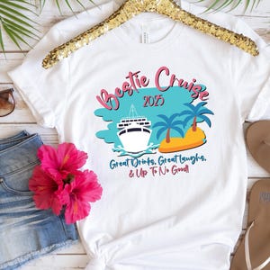Bestie Cruise Shirt for Girls Trip, 2025 Best Friends Cruise Tshirt, Best Friends Trip Matching Tees, Friends Vacation Cruise Besties Tshirt