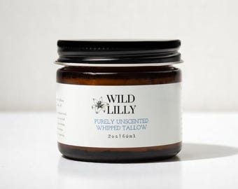 Unscented Tallow Balm with Jojoba oil, grass fed and organic tallow