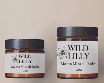 Stretch Mark Belly Balm Tallow Based - Healthy Skin Care - Non-toxic Cream For Sensitive Skin - Eczema friendly - Emu Oil - Pregnancy Cream