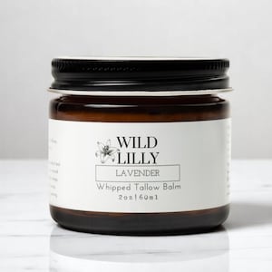 Lavender Tallow Balm - All Natural Grass Fed Beef Tallow Moisturizer