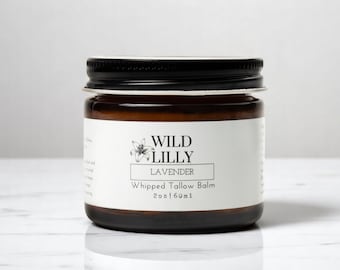 Lavender Tallow Balm - All Natural Grass Fed Beef Tallow Moisturizer