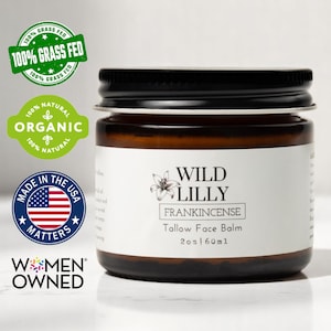 Frankincense Tallow Face Balm: Anti-Aging Cream for Sensitive Skin