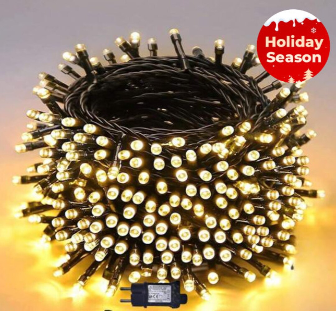 85.3ft 360led Christmas Light String With 8 Lighting Mode Plug Etsy