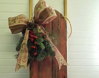 Sled - Vintage Style Christmas decor made from Reclaimed lumber