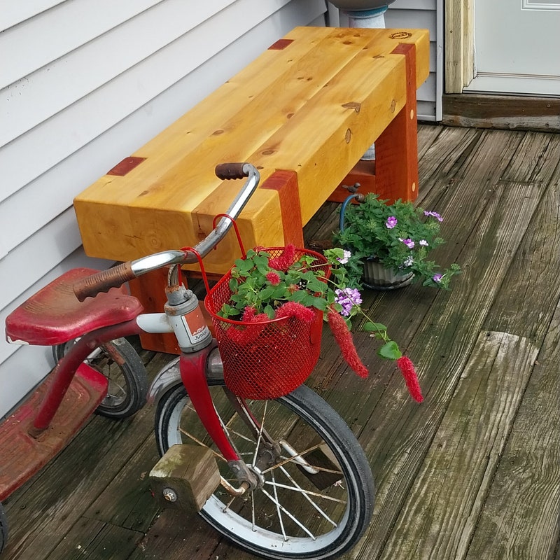 Rustic Wood Benches - Etsy
